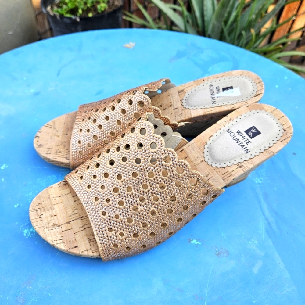 White Mountain Women's Platform Sandals Size 8 - Picture 2 of 14